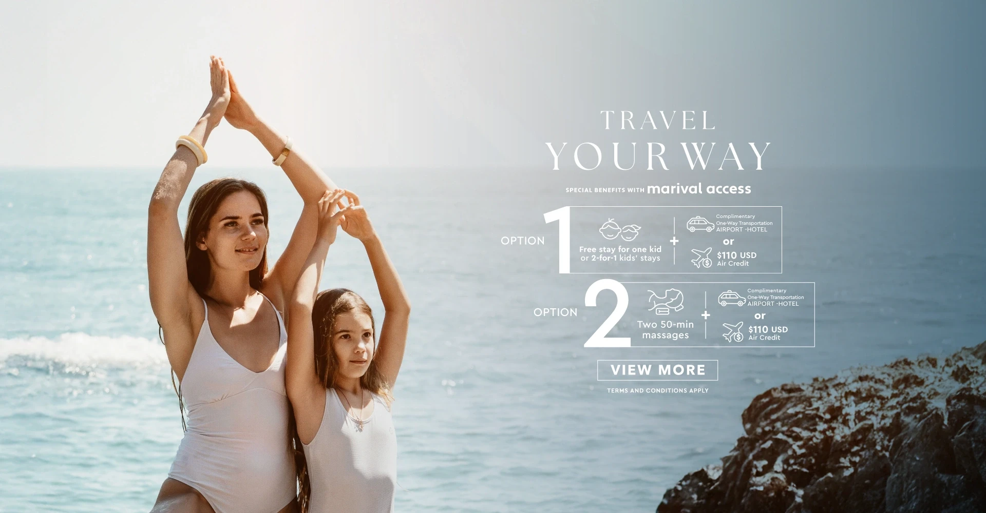 Choose the amenities you want to experience