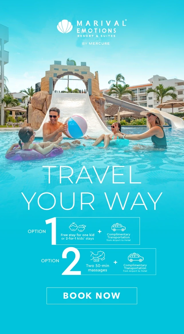 The beach is even better when you choose your benefits Family Resort Mexico