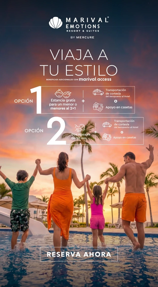 La playa se disfruta más cuando eliges tus beneficios en Marival Emotions