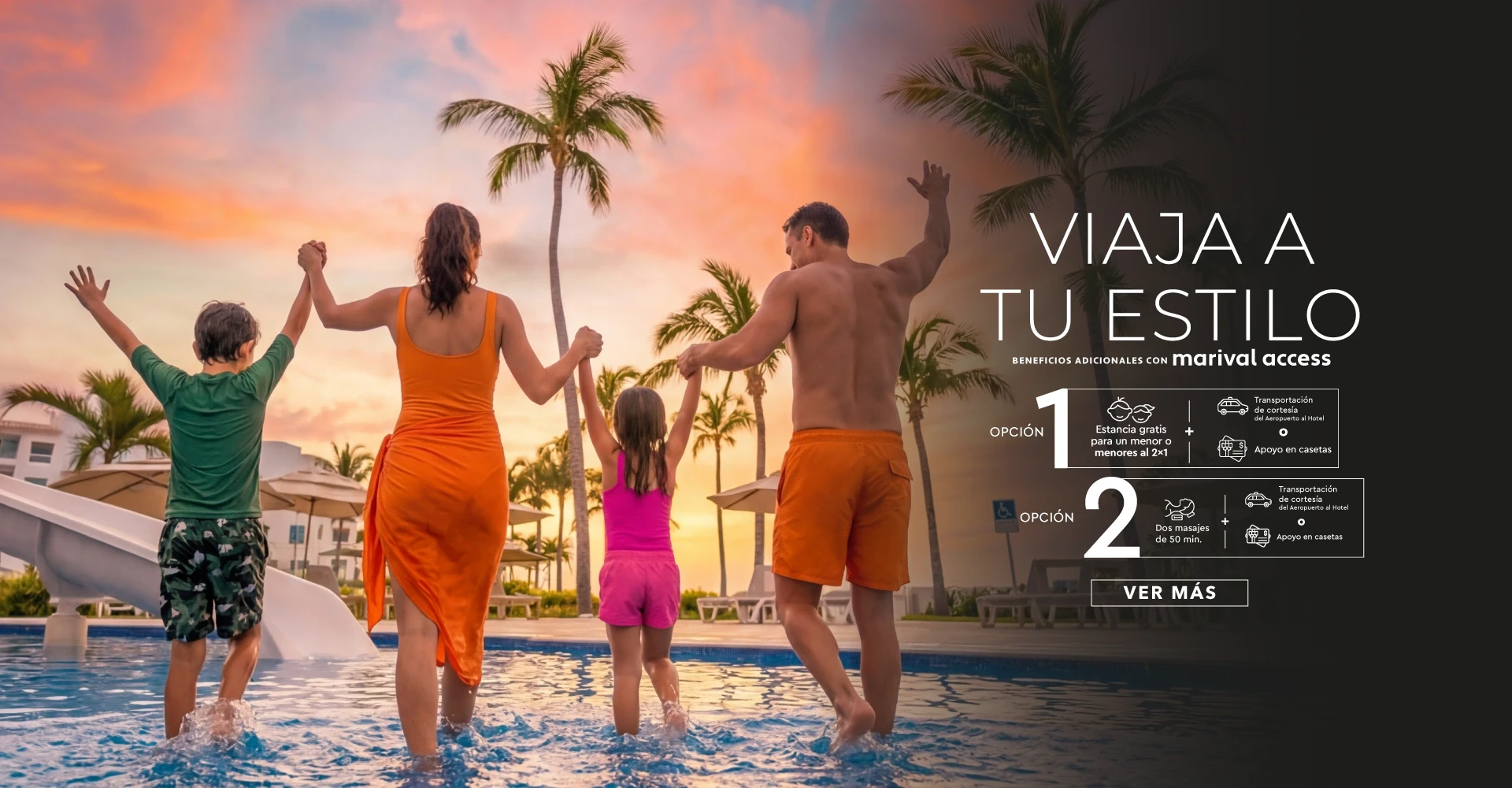 La playa se disfruta más cuando eliges tus beneficios en Marival Emotions