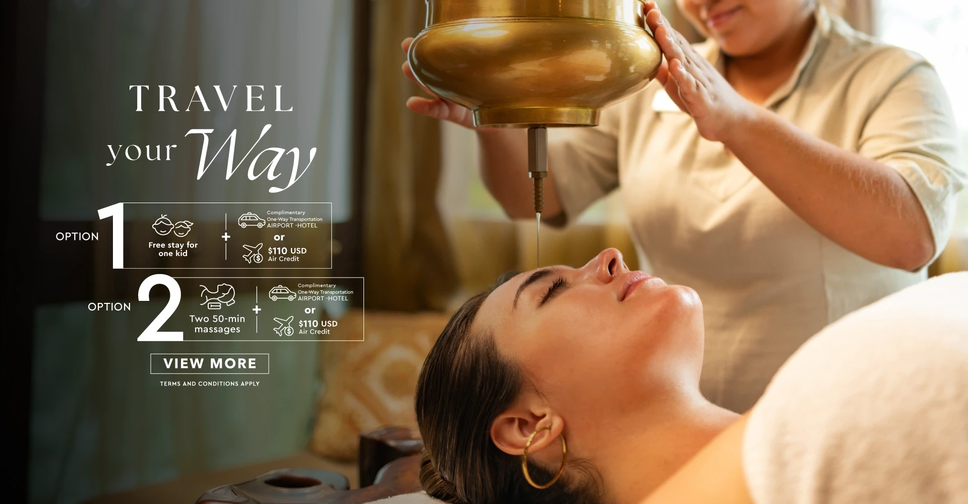 Choose the amenities you want to experience