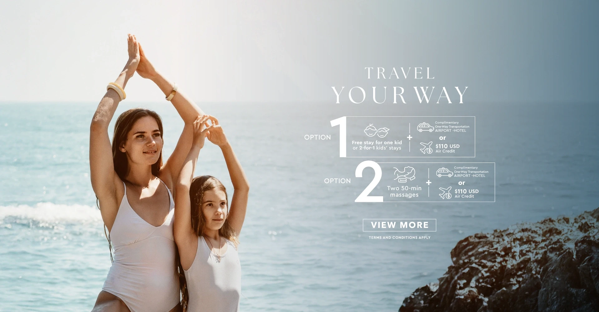 Choose the amenities you want to experience