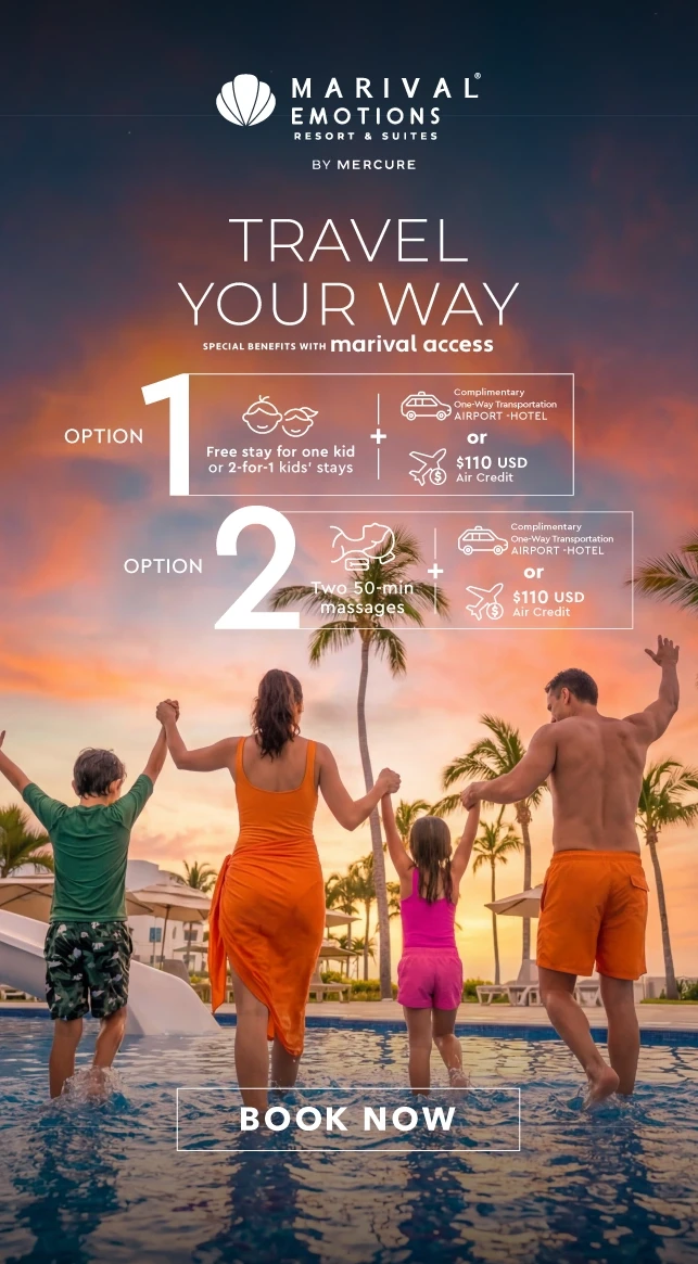 The beach is even better when you choose your benefits Family Resort Mexico