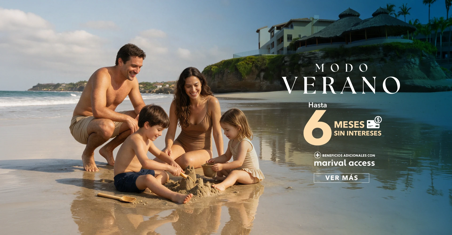 Oferta de verano resort frente al mar Punta de Mita