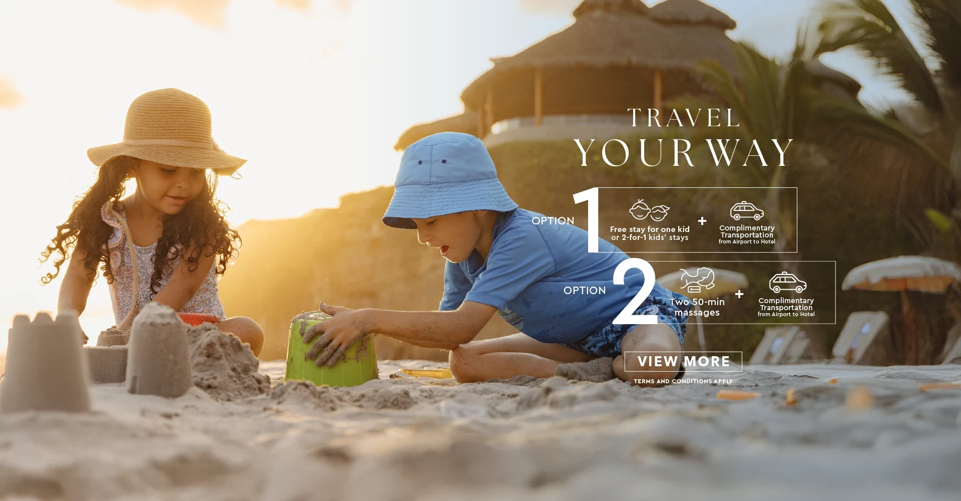 Choose the amenities you want to experience